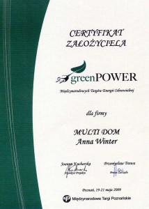 certyfikat green power